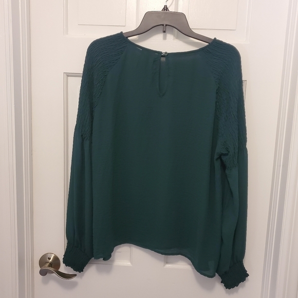 A.N.A Green Tunic Blouse Size XL, Classic Business Casual - Picture 9 of 10